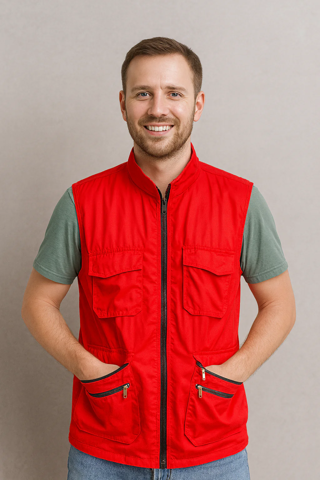 chaleco tipo periodista