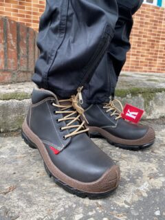 Bota Safety Negra Y Cafe Pu Bidensidad - Imagen 5