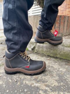 Bota Safety Negra Y Cafe Pu Bidensidad - Imagen 6