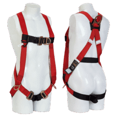 Arnes Cuerpo Completo Eco En H Rojo Steelpro