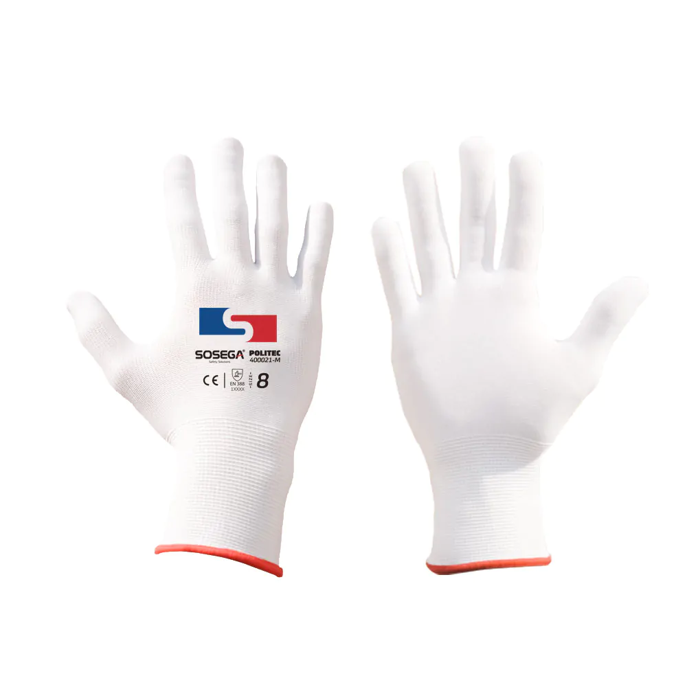 Guante Politec Nylon Blanco - 400020 Sosega