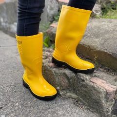 Bota Pvc Ats 703 Amarilla Con Puntera
