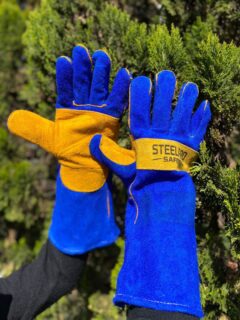 Guante Soldador Azul/ Naranja - Steelpro