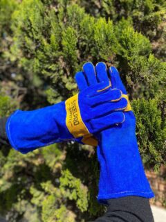 Guante Soldador Azul/ Naranja - Steelpro - Imagen 3