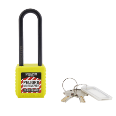 Candado Grillete Largo Nylon Cuerpo Pa Resistente - Steelpro - Imagen 2