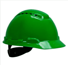 Casco Verde Con Suspencion Ratchet 4 Puntas - 3m