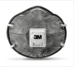 Respirador Desechable Tipo Copa Carbón Activado - 3m