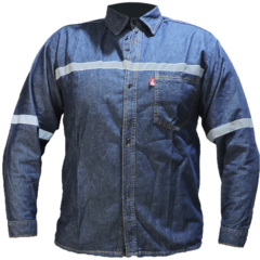 Camisa En Jean Con Reflectivo - Imagen 2