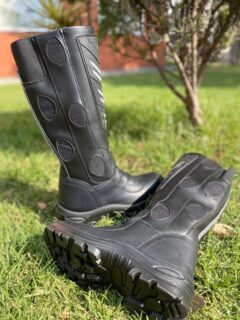Bota Aña Alta Cuero Motociclista - Imagen 3