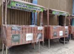 Punto Ecológico Acero Inox + Pino