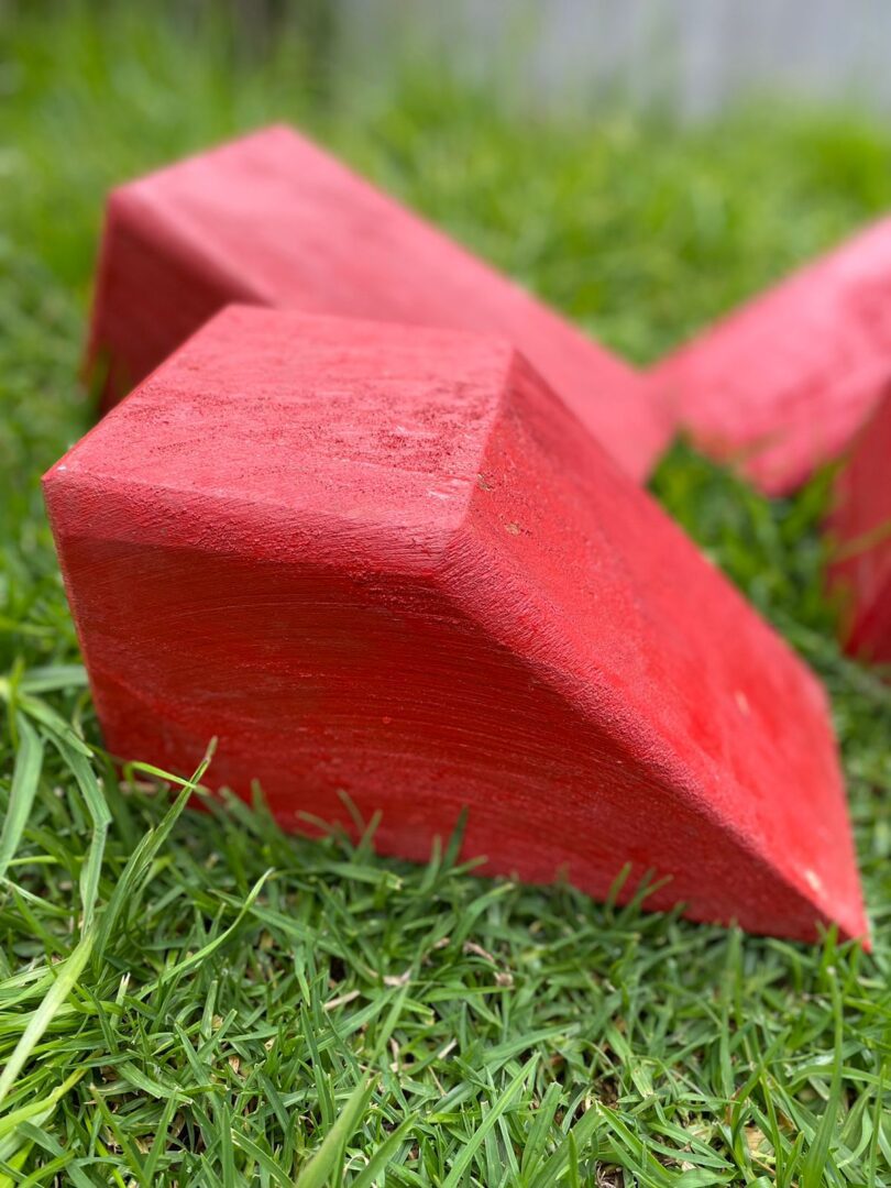 Taco De Madera Grande Par - Imagen 3