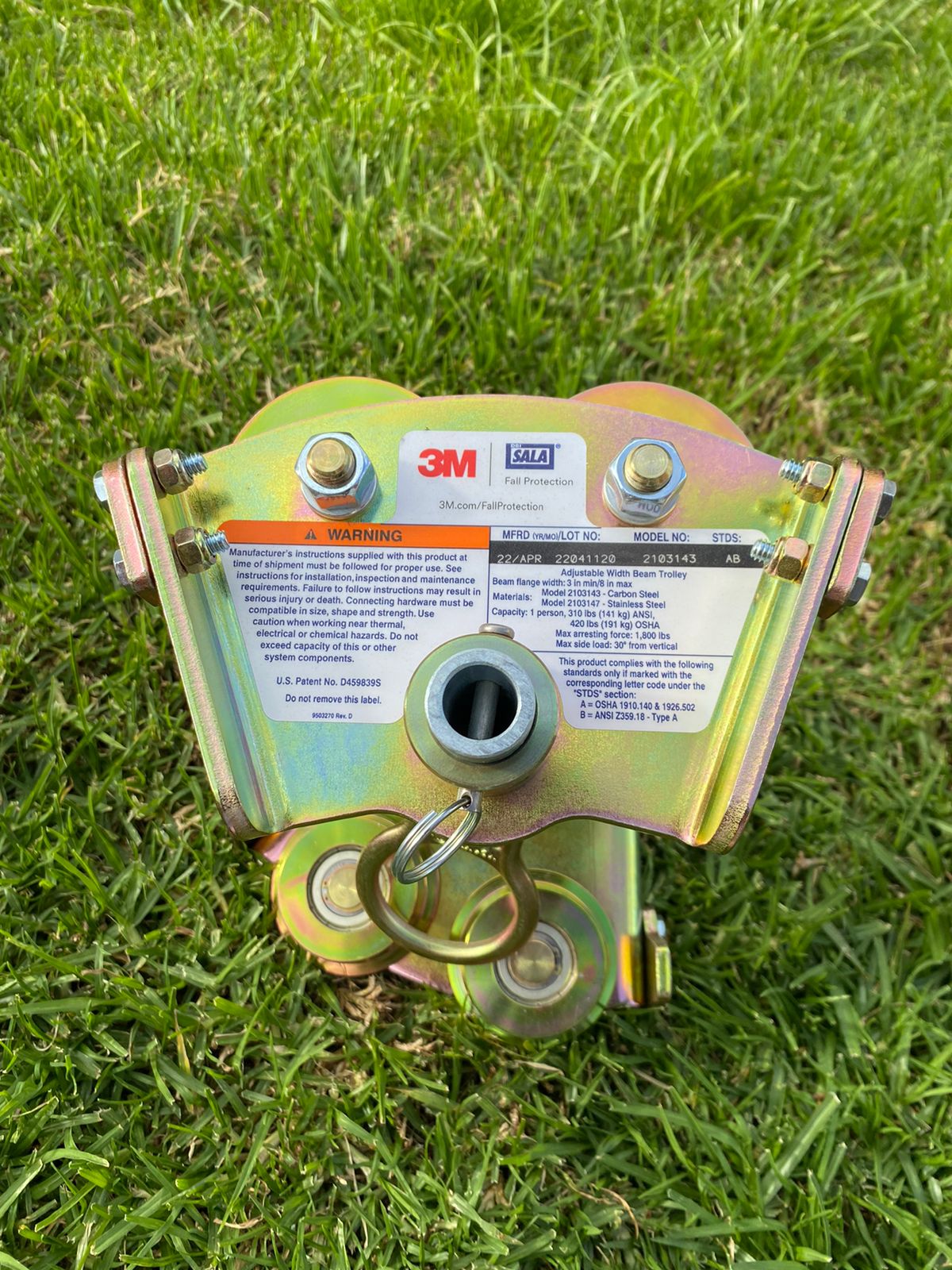 Transportador Para Viga En Amarillo Zinc - 3m