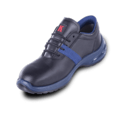 Zapato Seguridad Polako Negro X Azulsuela Azul