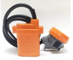 Lampara Minera Naranja Kl5-G Boton Cuadrado