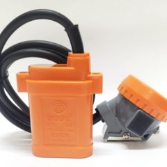 Lampara Minera Naranja Kl5-G Boton Cuadrado