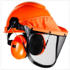 Casco Tipo Pinlock, Visor En Malla Y Copas Auditivas - 3m