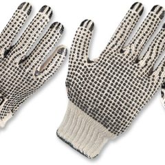 Guantes Hilaza Algodón/Poliéster Con Puntos