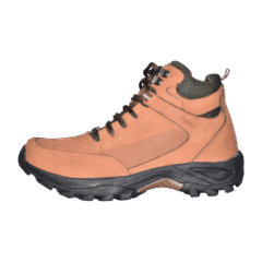 Botas De Seguridad Cuero Avellana + Verde