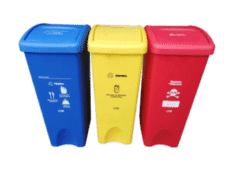 Caneca Plastica De 53 Lts Tapa Vaiven