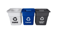Caneca Plástica 20 Lts Tapa Orificio