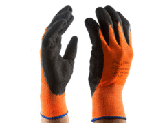 Guantes Sandy Polyester Látex, Color Naranja Narasafe