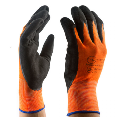 Guantes Sandy Polyester Látex, Color Naranja Narasafe