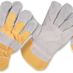 Guantes Industriales En Carnaza Y Tela - Imagen 4