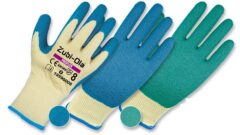Guantes Hilaza Recubiertos En Látex Corrugado