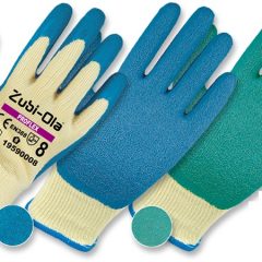 Guantes Hilaza Recubiertos En Látex Corrugado