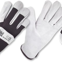 Guantes De Carnaza Y Tela Sintética