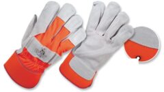 Guantes Industriales En Carnaza Y Tela Cosido Kevlar