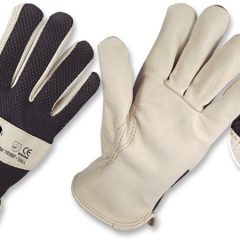 Guantes De Cuero De Cerdo Y Tela Sintética