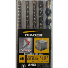 Set Broca Twister Sds Plus 2 Cortes