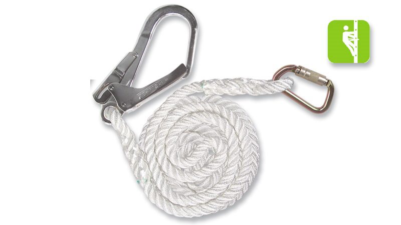 Línea De Vida Vertical Gancho Grande 20mt