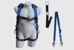 Kit Constructor (Arnés Multipropósito 4 Argollas, Eslinga Con Absorbedor, Punto Fijo)