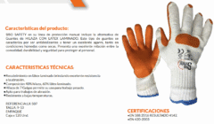Guante Hilaza  Latex Laminado - Imagen 2