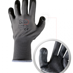 Guante Poliéster Puntos  En Nitrilo. Ref N-1560