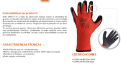 Guante De Poliester Recubrimiento Palma Latex Corrugado - Imagen 2