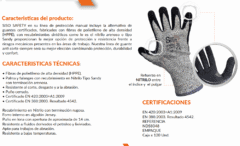 Guante Anticorte Tipo Sandy Con Refuerzo Índice Y Pulgar - Imagen 2