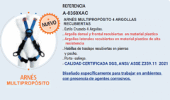 Arnés Multiproposito Armadura A-0350xac