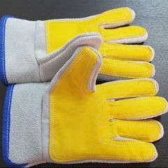 Guante De Carnaza Con Refuerzo Externo En Vaqueta