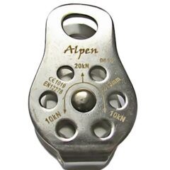 Polea Micro Placa Fija Acero Y Roldana Aluminio