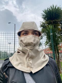 Gorro Con Tapabocas En Drill - Imagen 3