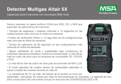 Detector De Gases Altair - Imagen 2