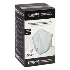Respirador M9910 Plegable Blanco Niosh N95 Steelpro - Imagen 4