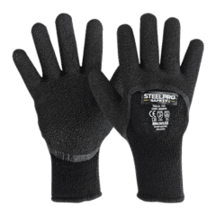 Guante Warm Negro 34 Latex Steelpro