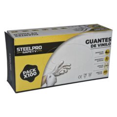 Guante Descartable De Vinilo Steelpro - Imagen 2