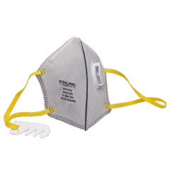 M9910cv Respirador Gris N95 Con Valvula Steelpro