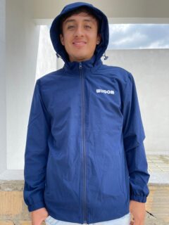 Chaqueta En Tela Antifluido Con Capucha - Imagen 2