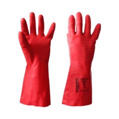 Guante Elastosafe Fisherman Rojo Steelpro